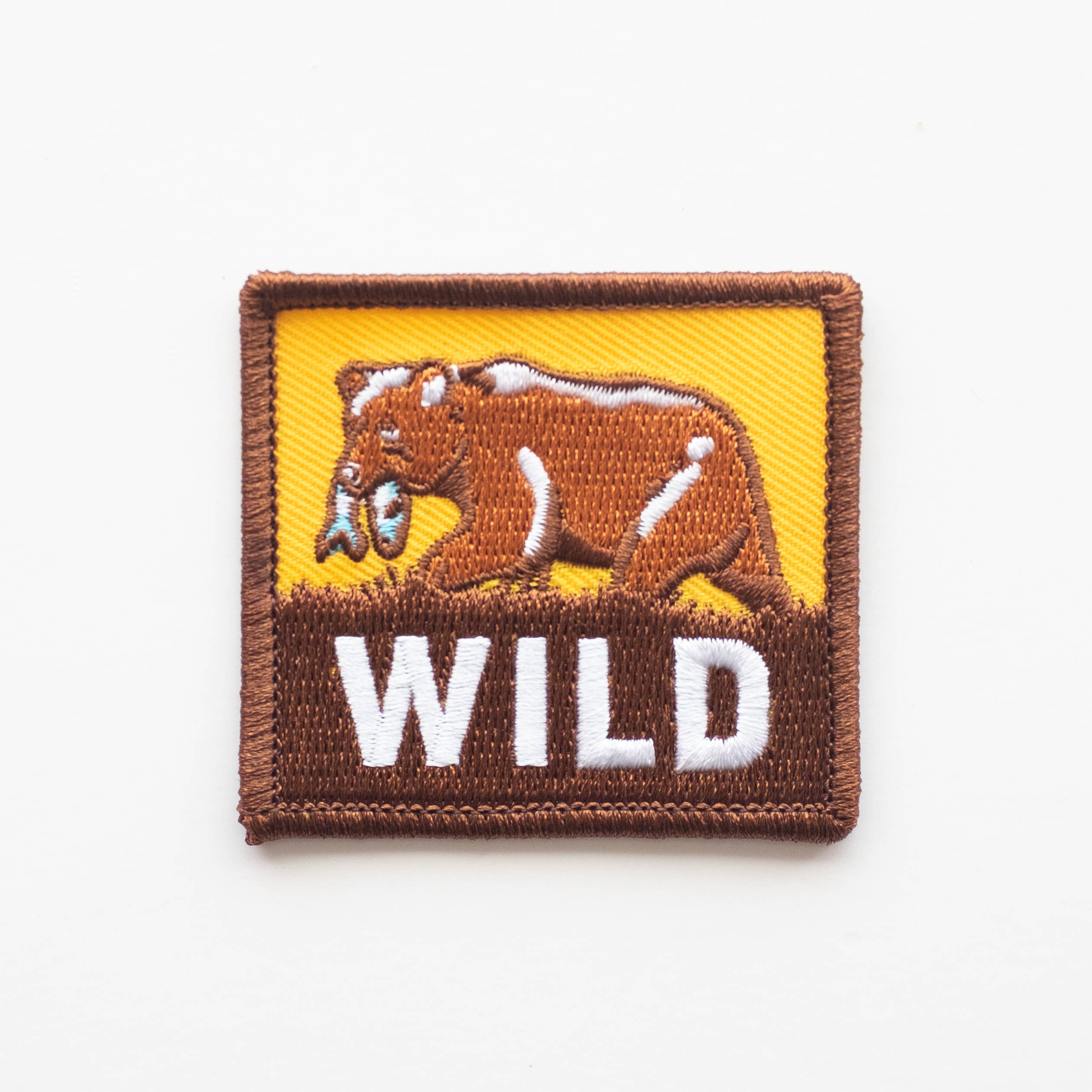 Wild Bear Embroidered Iron on Patch: No