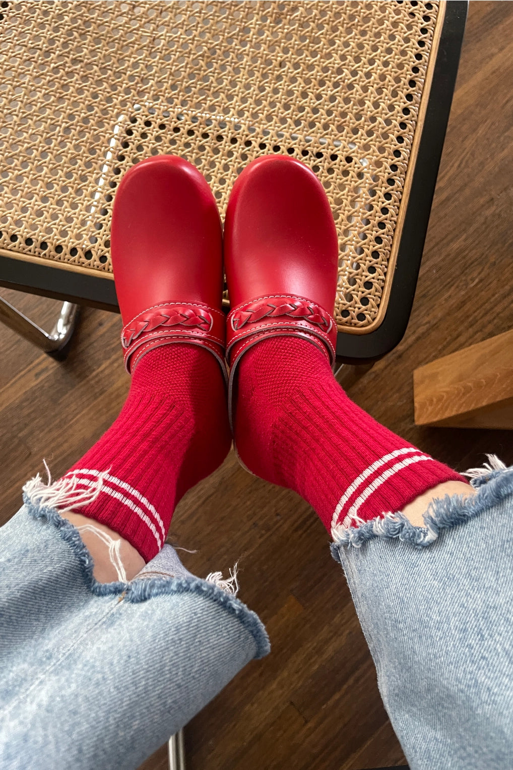Red Le Bon Socks