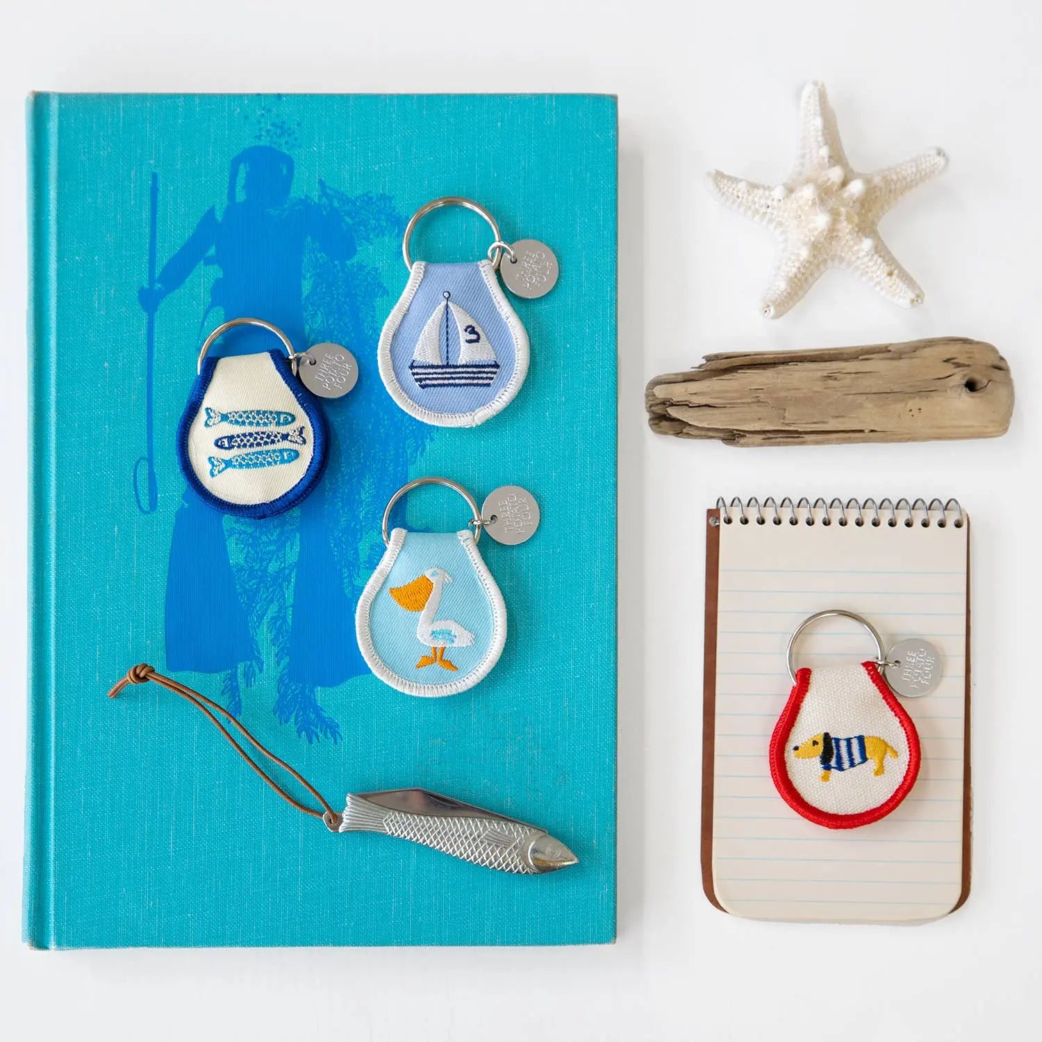 Tinned Fish Keychain Three Potato Four