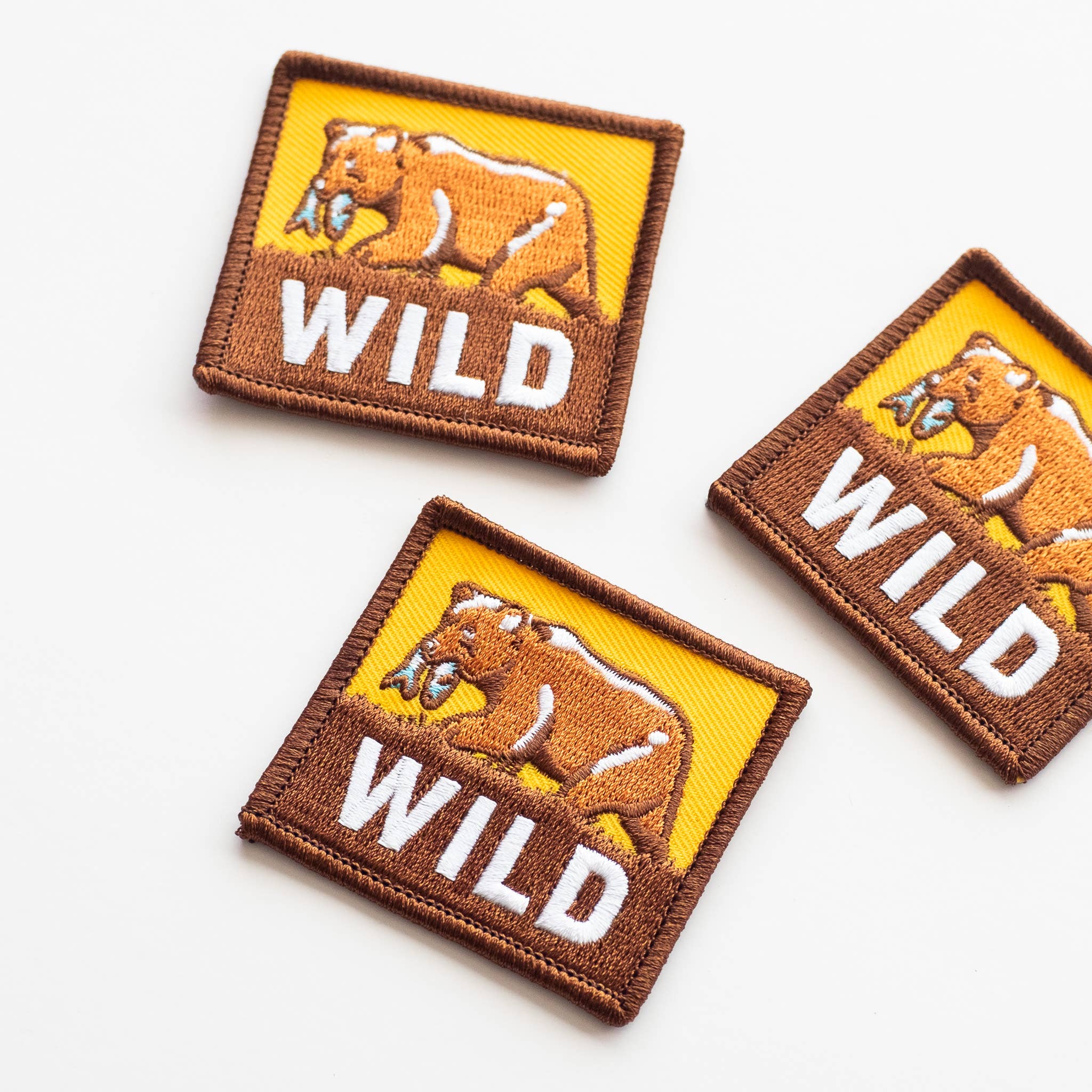 Wild Bear Embroidered Iron on Patch: No