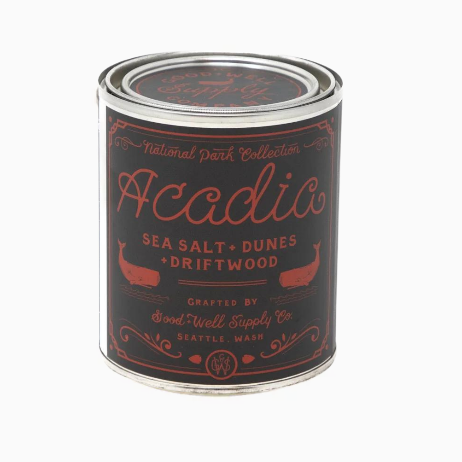 Acadia National Park Candle: 1/2 Pint / Wood Wick