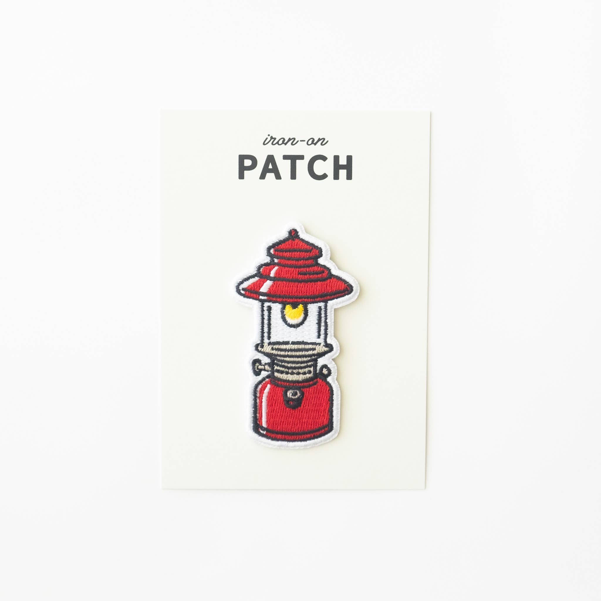 Camping Lantern Iron on Patch: No