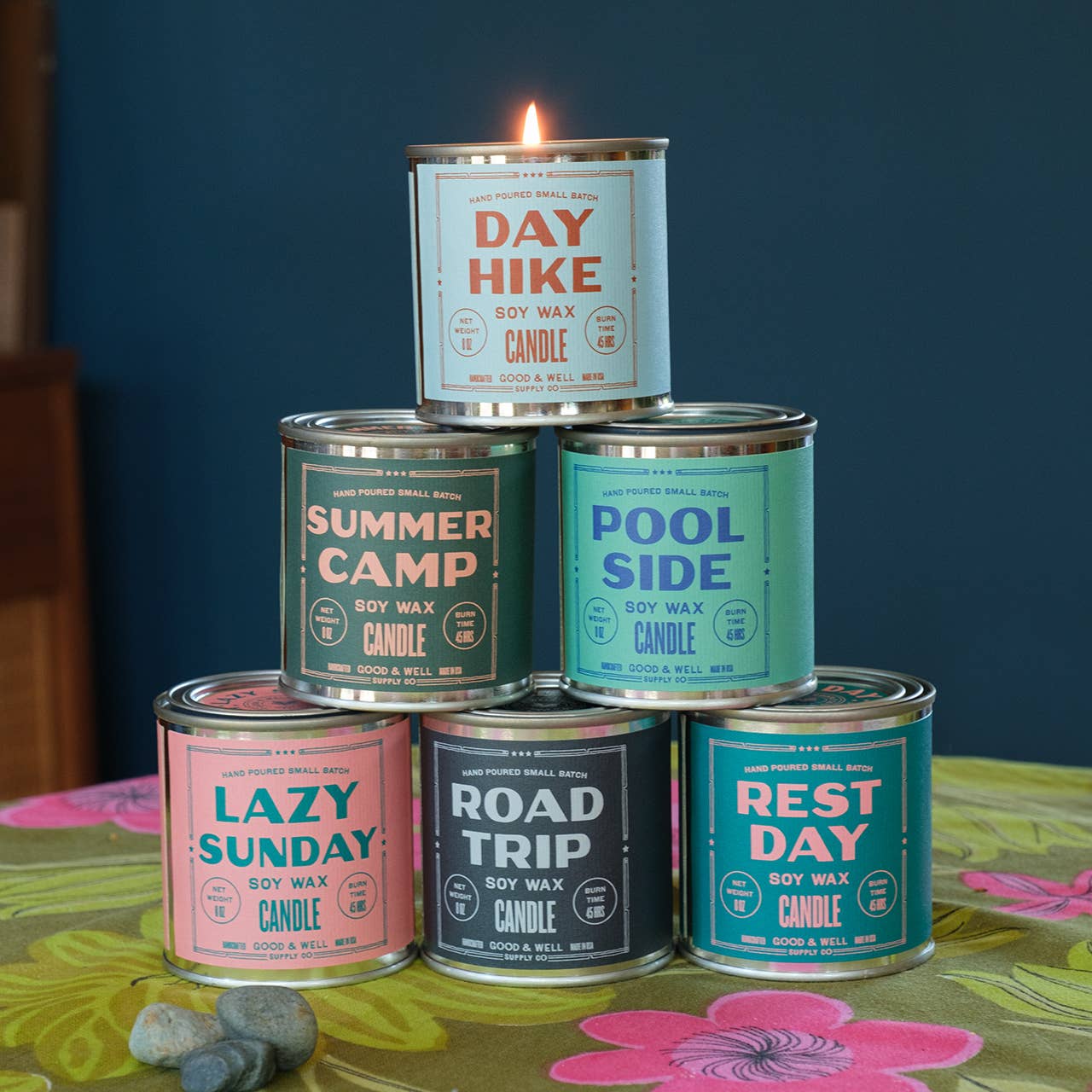 Road Trip Soy Candle: 1/2 Pint / Cotton Wick