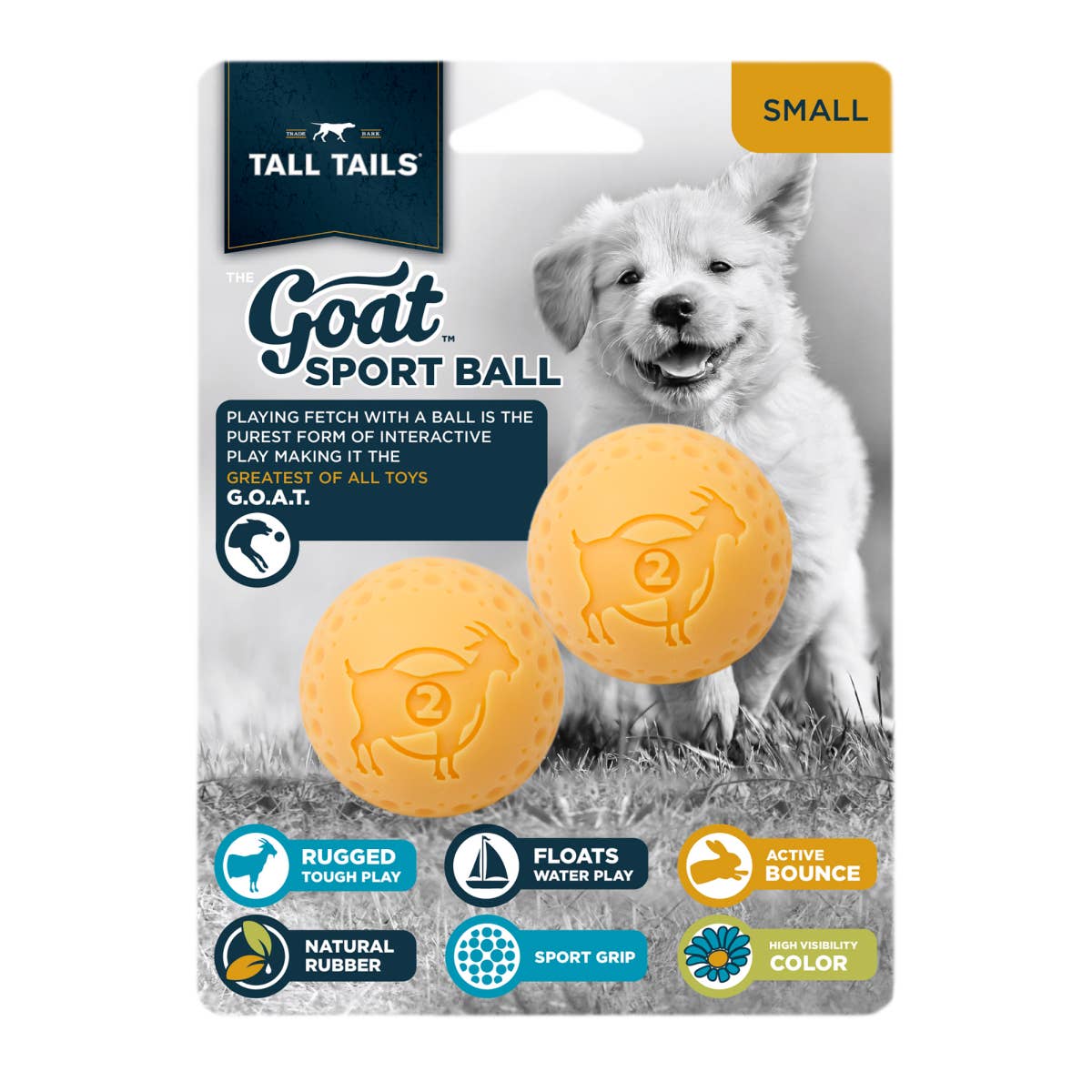Tall Tails GOAT Sport Balls, 2-Pack- Small