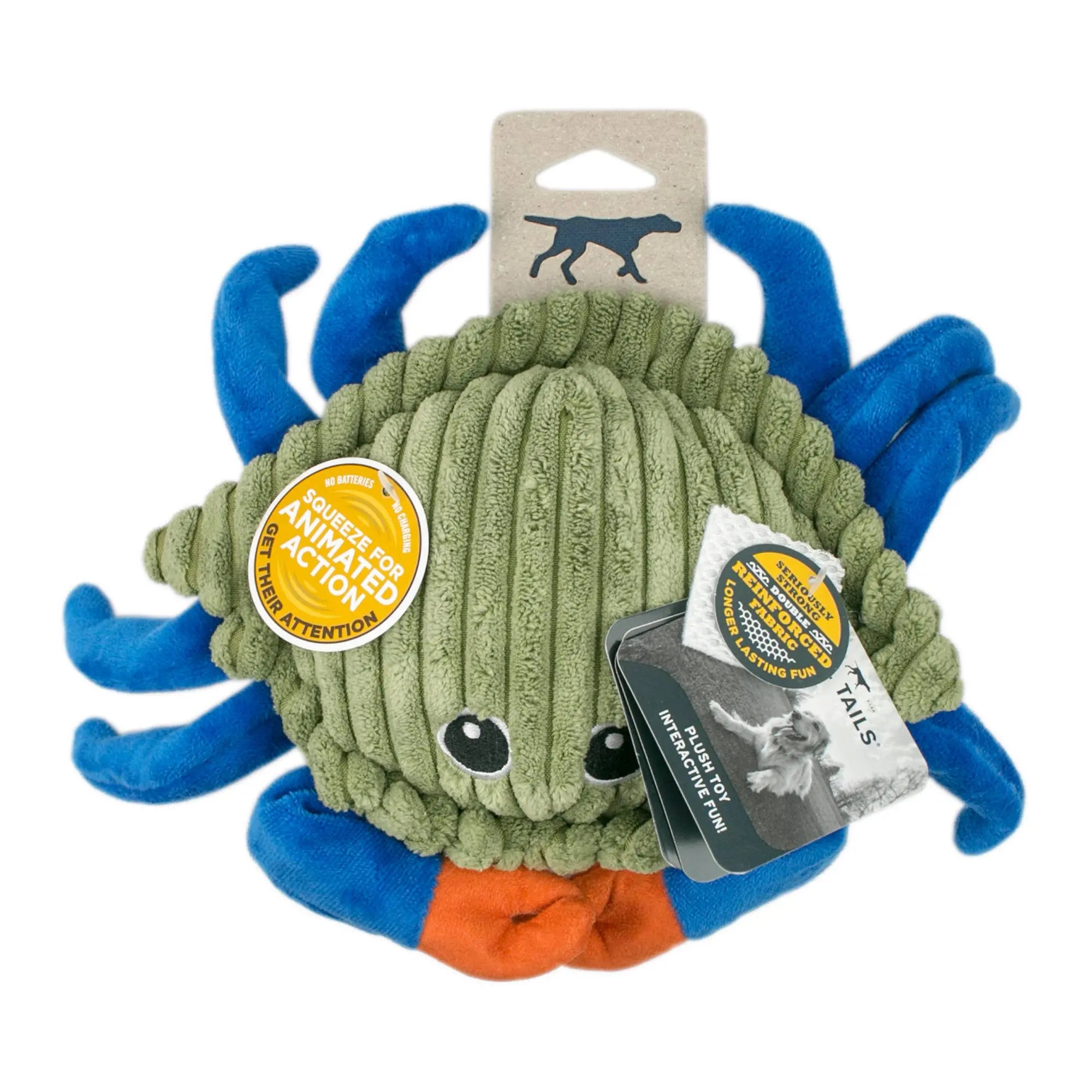 Crab Dog Toy Tall Tails