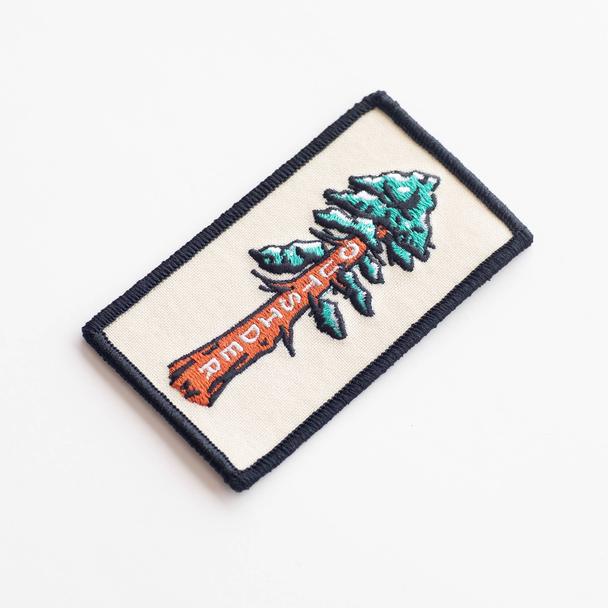 Outsider Sequoia Tree Embroidered Iron on Patch: No