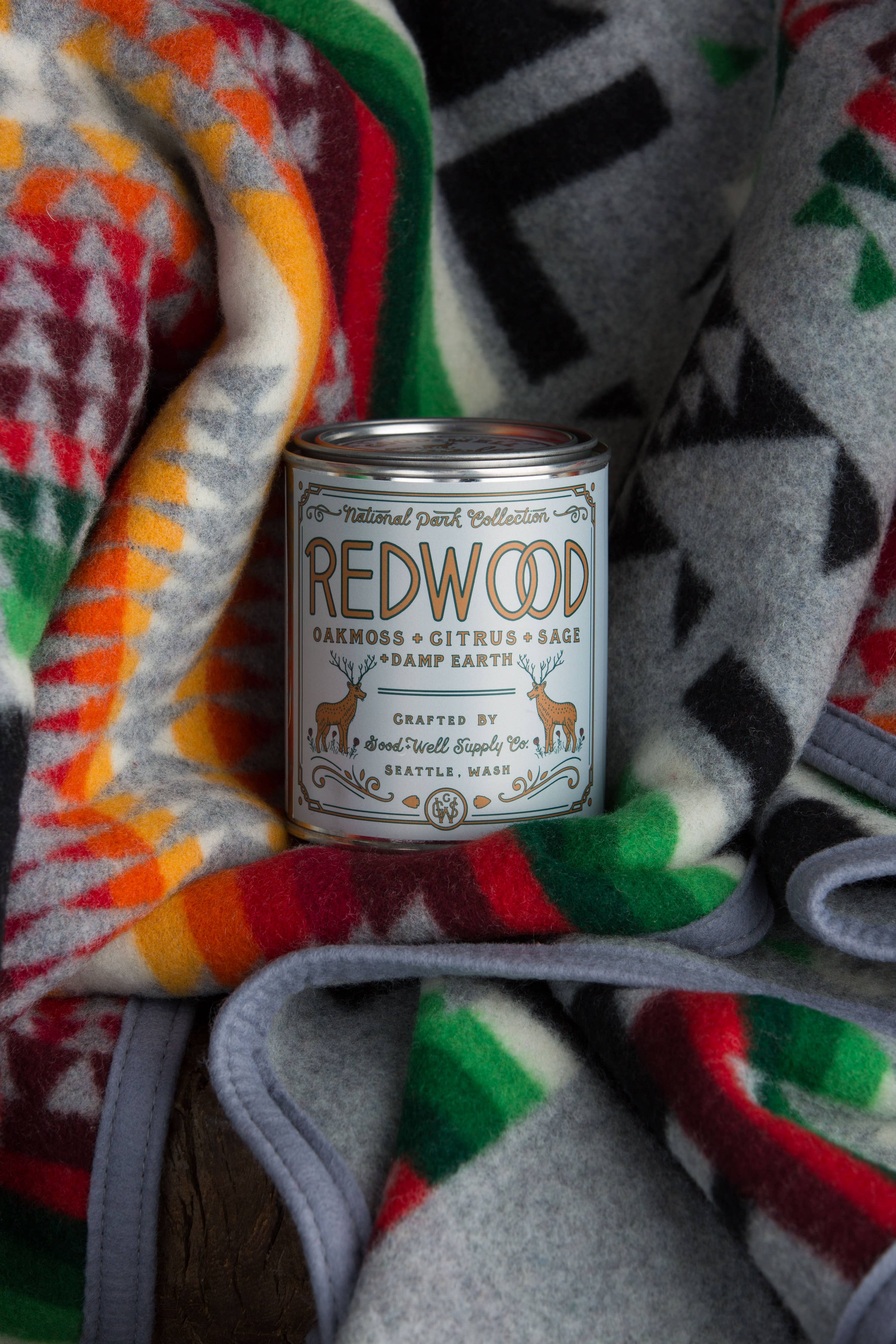 Redwood National Park Candle: 1/2 Pint / Wood Wick