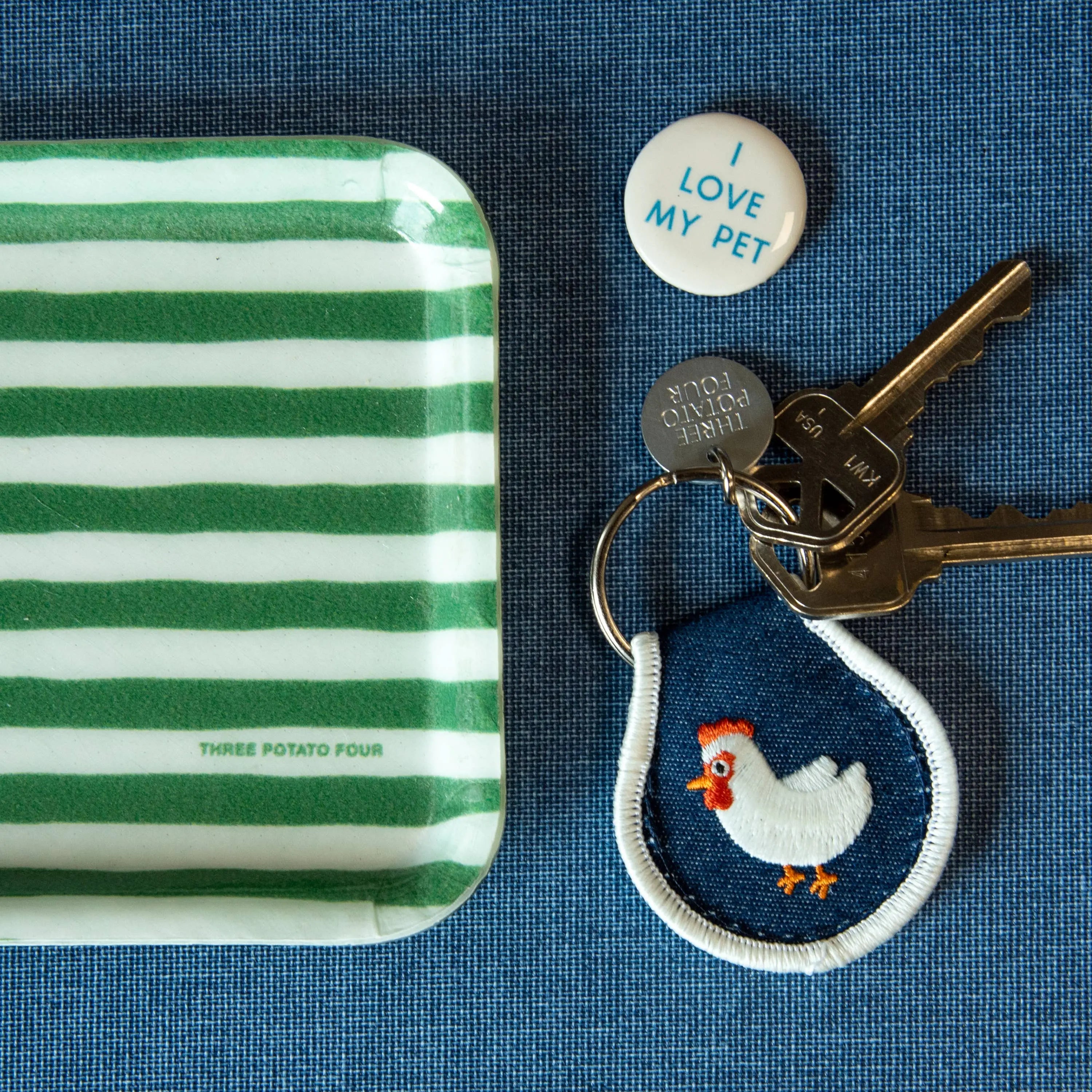 Patch Keychain - Chicken Three Potato Four