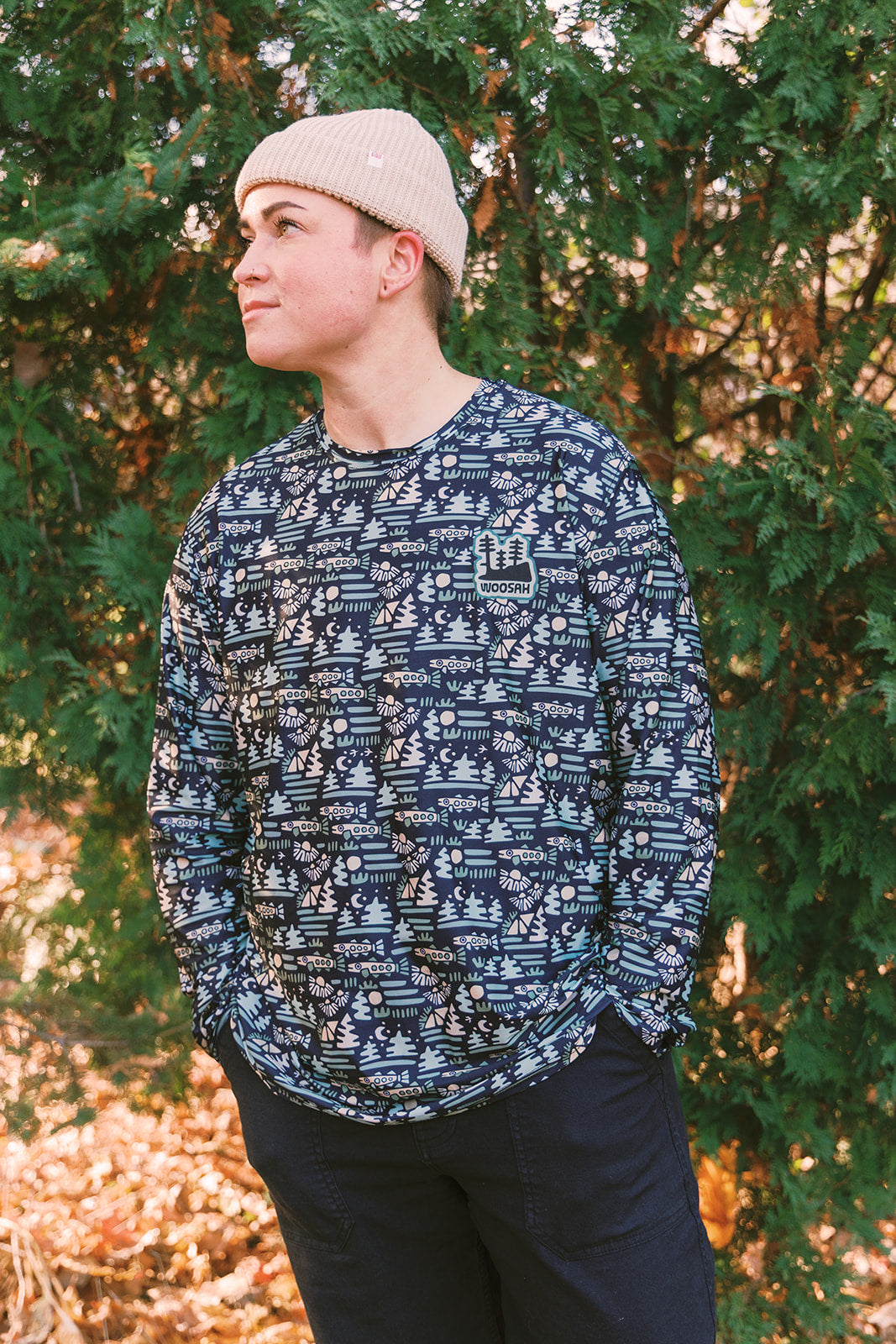 Night Swim L/S Tech Tee