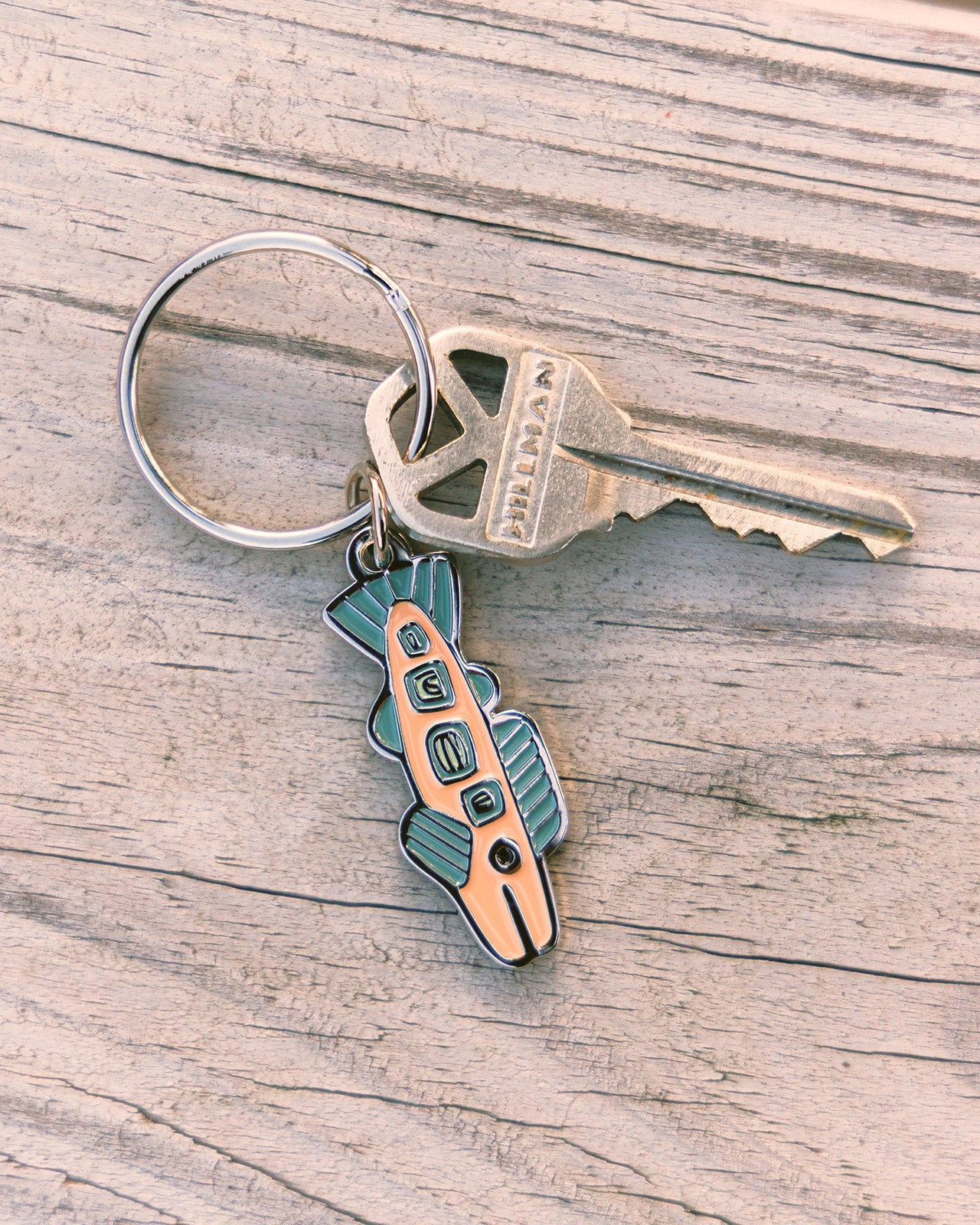 Woosah Brook Enamel Keychain
