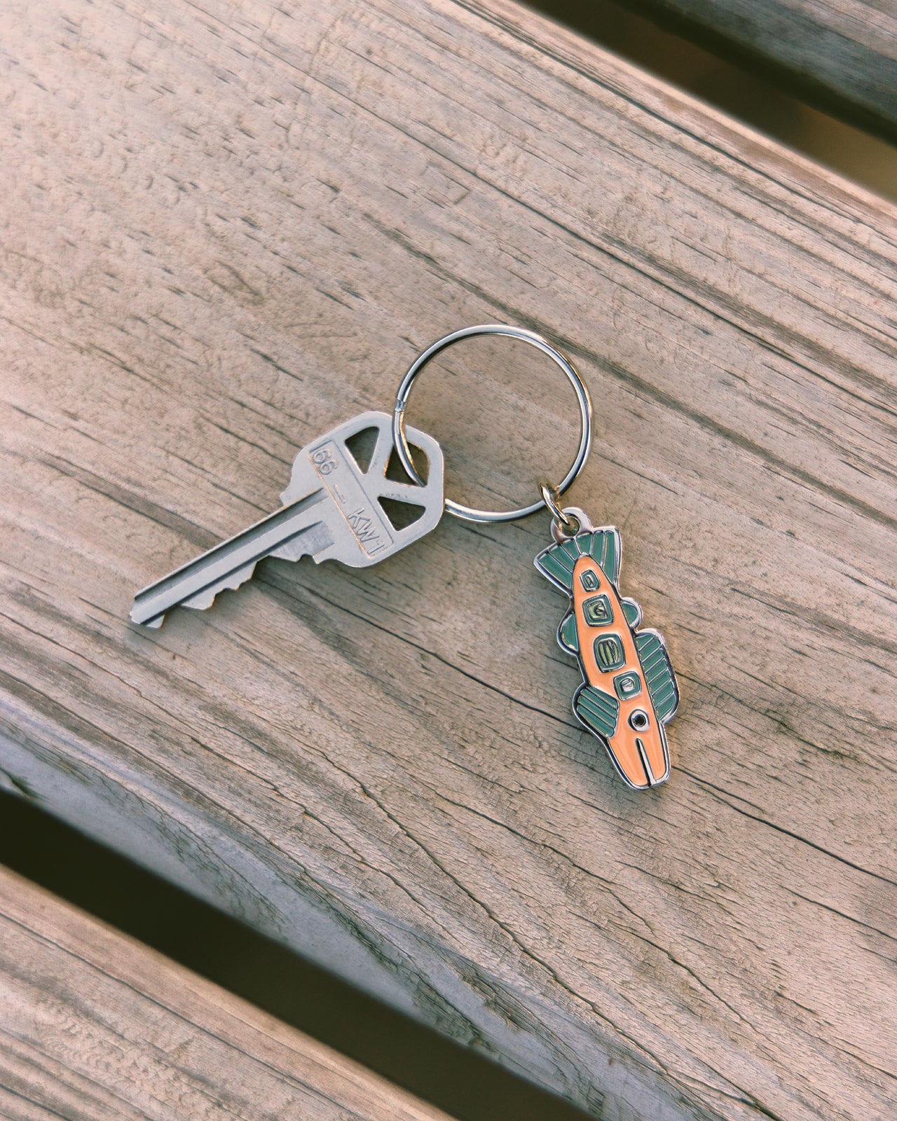 Woosah Brook Enamel Keychain
