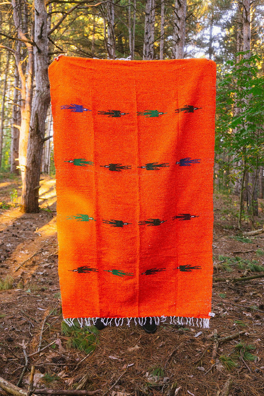 Orange Thunderbird Blanket