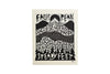 False Peak Steady Feet Woodcut Print
