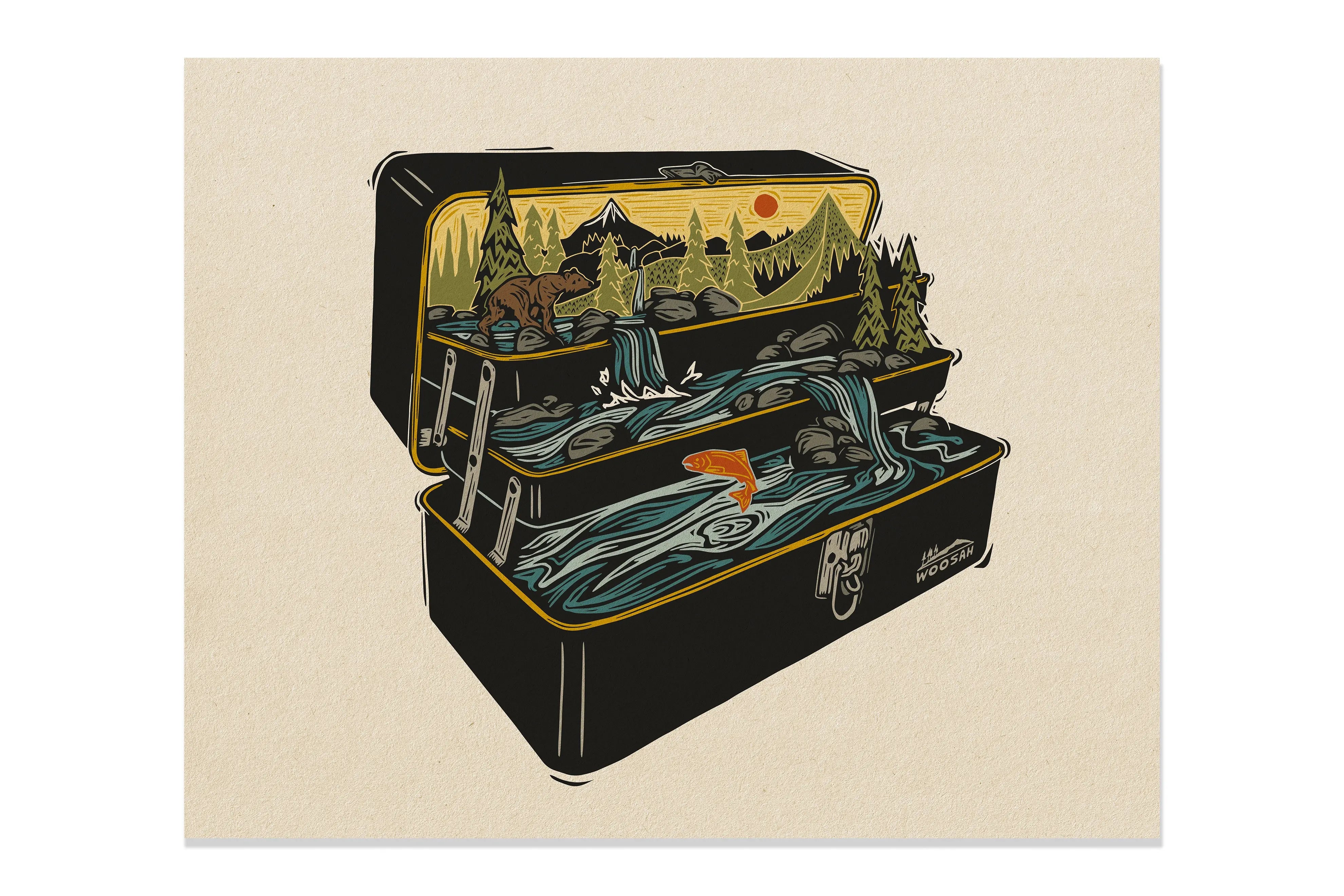 Tackle Box Print – Woosah Outfitters